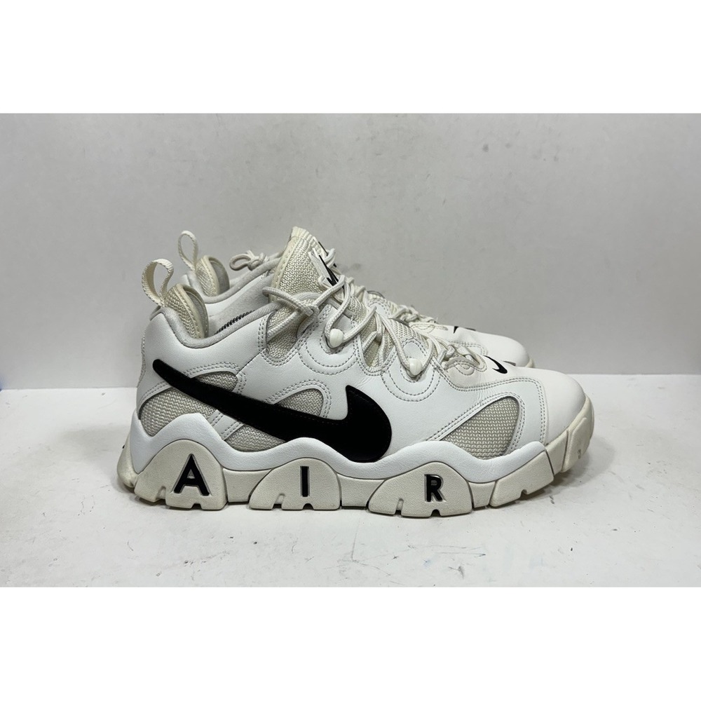 Nike Air Barrage Low Shoes Mens Size 11.5 White Black CW3130-100 Retro Sneakers
